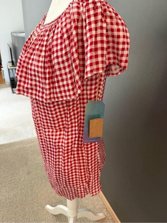 Show Me Your MuMu Tops - Show Me Your Mumu Red Gingham Off-Shoulder Top NWT